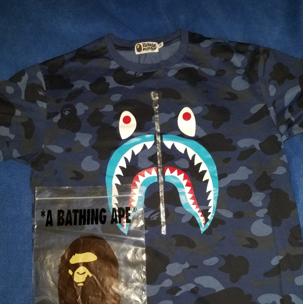 Bape Camo Shark Tee
